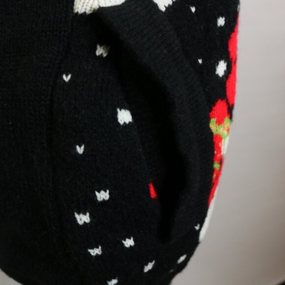 V28 Christmas Sweater Button Front Santa Snowman Tree - Picture 9 of 15